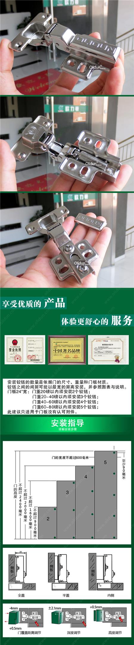 不锈钢液压铰链